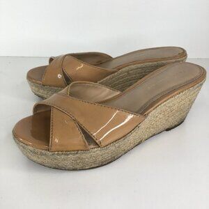 Patent Espadrille Slides Arturo Chiang NEW sz 8.5